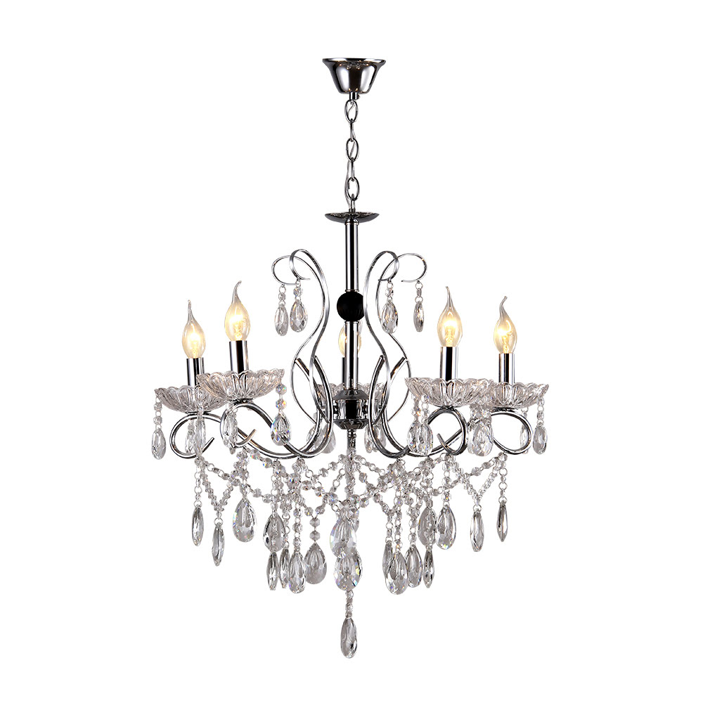 

Подвесная люстра Seven Fires Bellona WD3545/5H-CR-CL, Хром, WD3545/5H-CR-CL Bellona