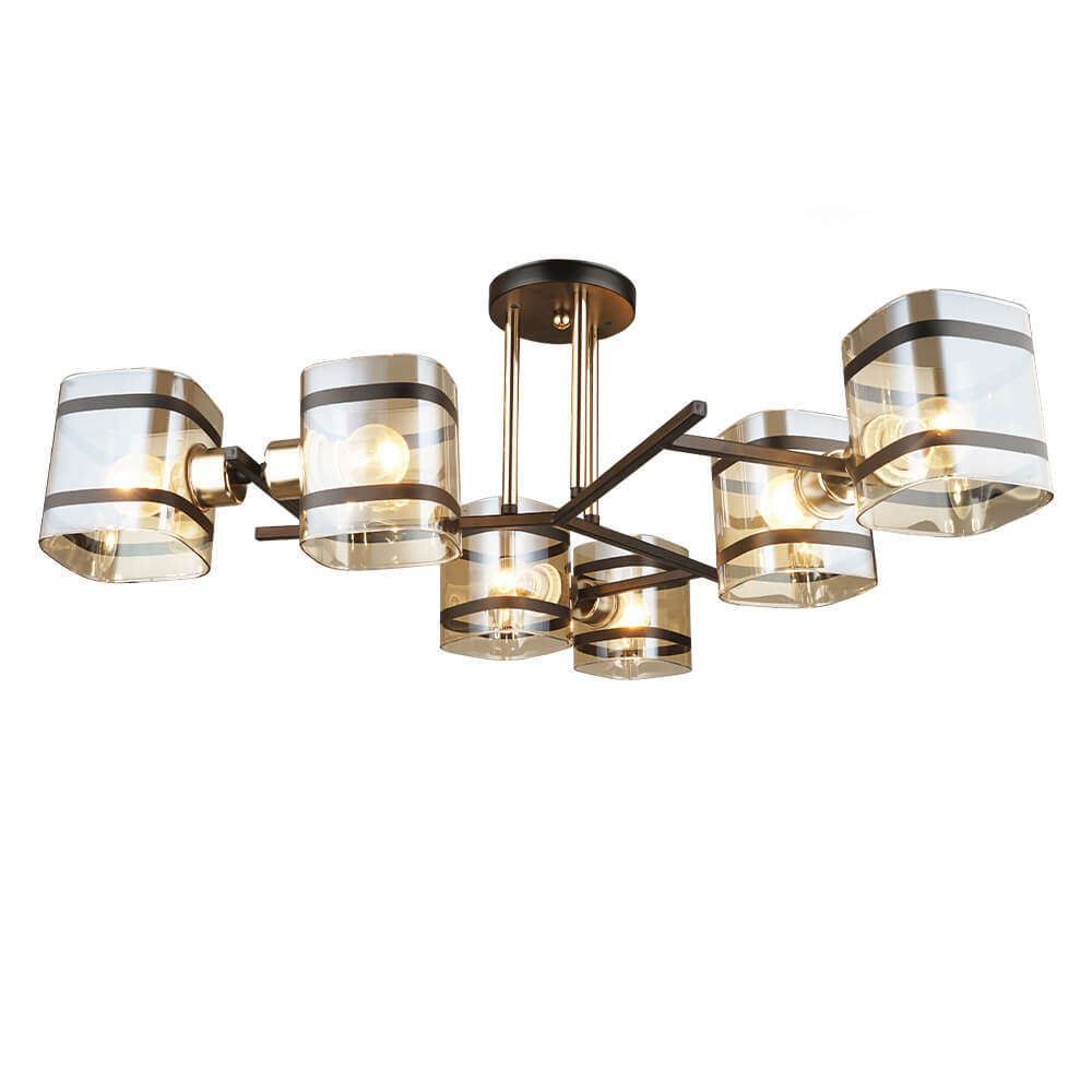 

Потолочная люстра Seven Fires Klaso SF3316/6C-BK-FGD, Черный, SF3316/6C-BK-FGD Klaso