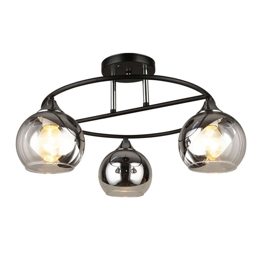 

Потолочная люстра Seven Fires Rumo WD3527/3C-BK-CR-CL, Хром, WD3527/3C-BK-CR-CL Rumo