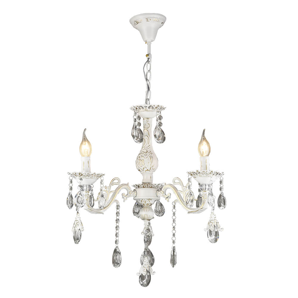 

Подвесная люстра Seven Fires Evetta SF3331/3H-WG-CL, Белый, SF3331/3H-WG-CL Evetta