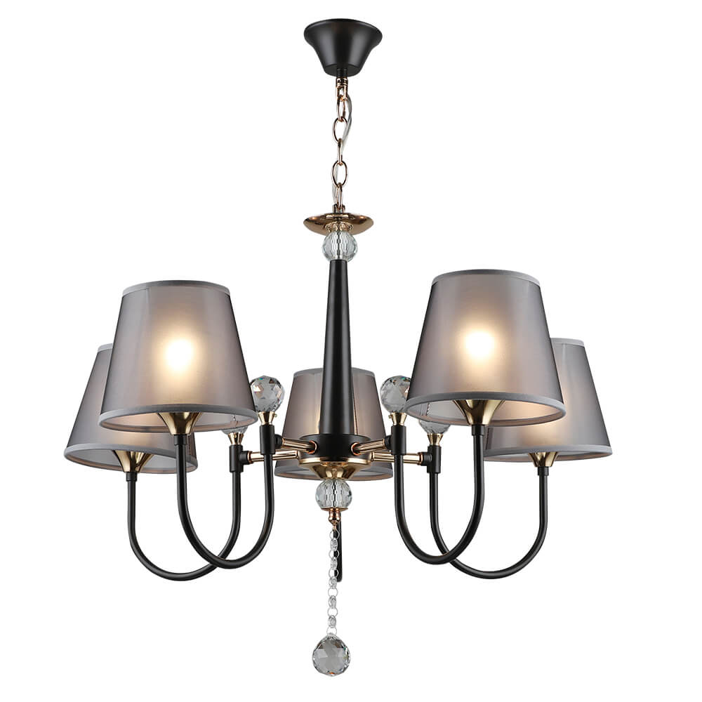 

Подвесная люстра Seven Fires Gilliana WD3585/5H-CF-FGD-BK, Дымчатый, WD3585/5H-CF-FGD-BK Gilliana