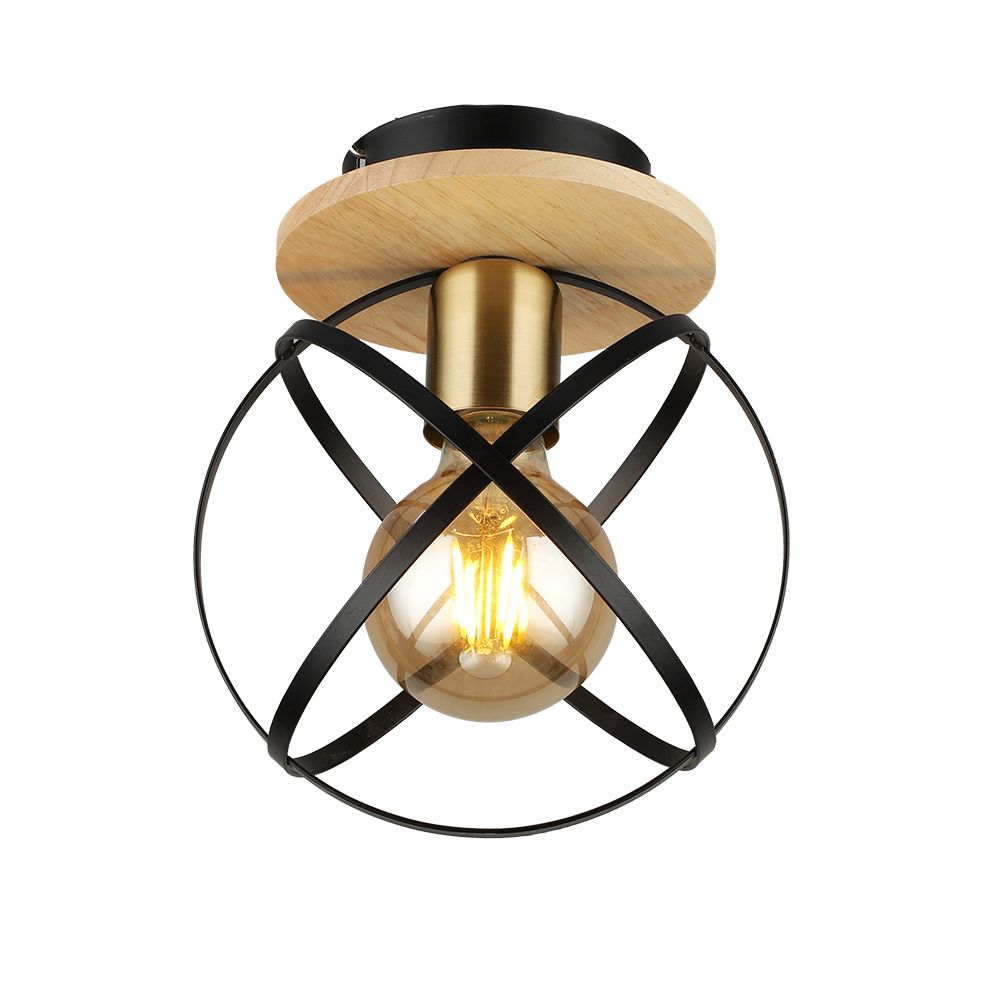 

Потолочный светильник Seven Fires Mirna WD3573/1C-BK-AB, Черный, WD3573/1C-BK-AB Mirna