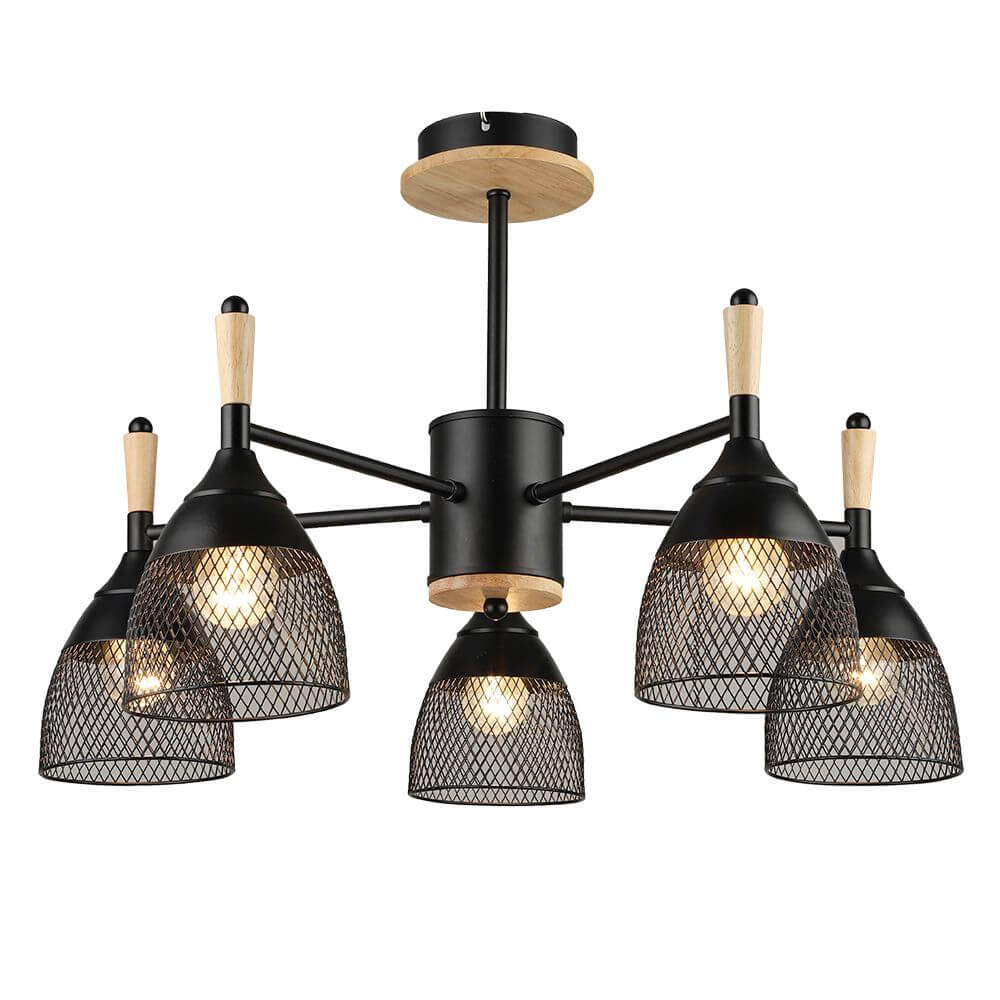 

Потолочная люстра Seven Fires Adion WD3500/5C-BK, Черный, WD3500/5C-BK Adion