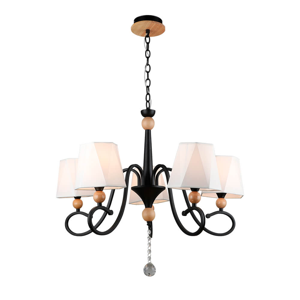 

Подвесная люстра Seven Fires Shanita WD3590/5P-BK-WT, Белый, WD3590/5P-BK-WT Shanita