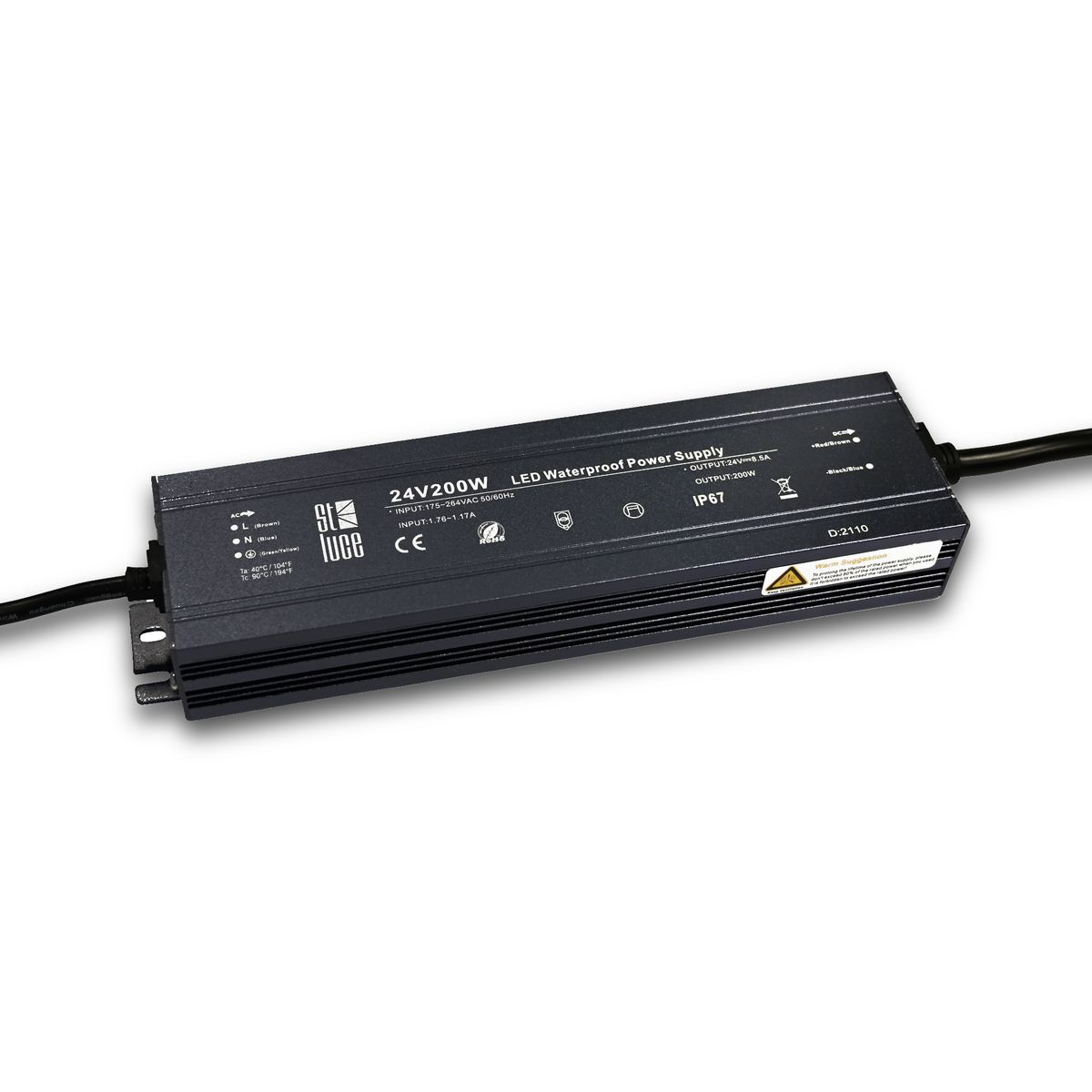 

Блок питания ST Luce 24V 200W IP67 8,5A ST014.024.200, Черный, ST014.024.200 ST014