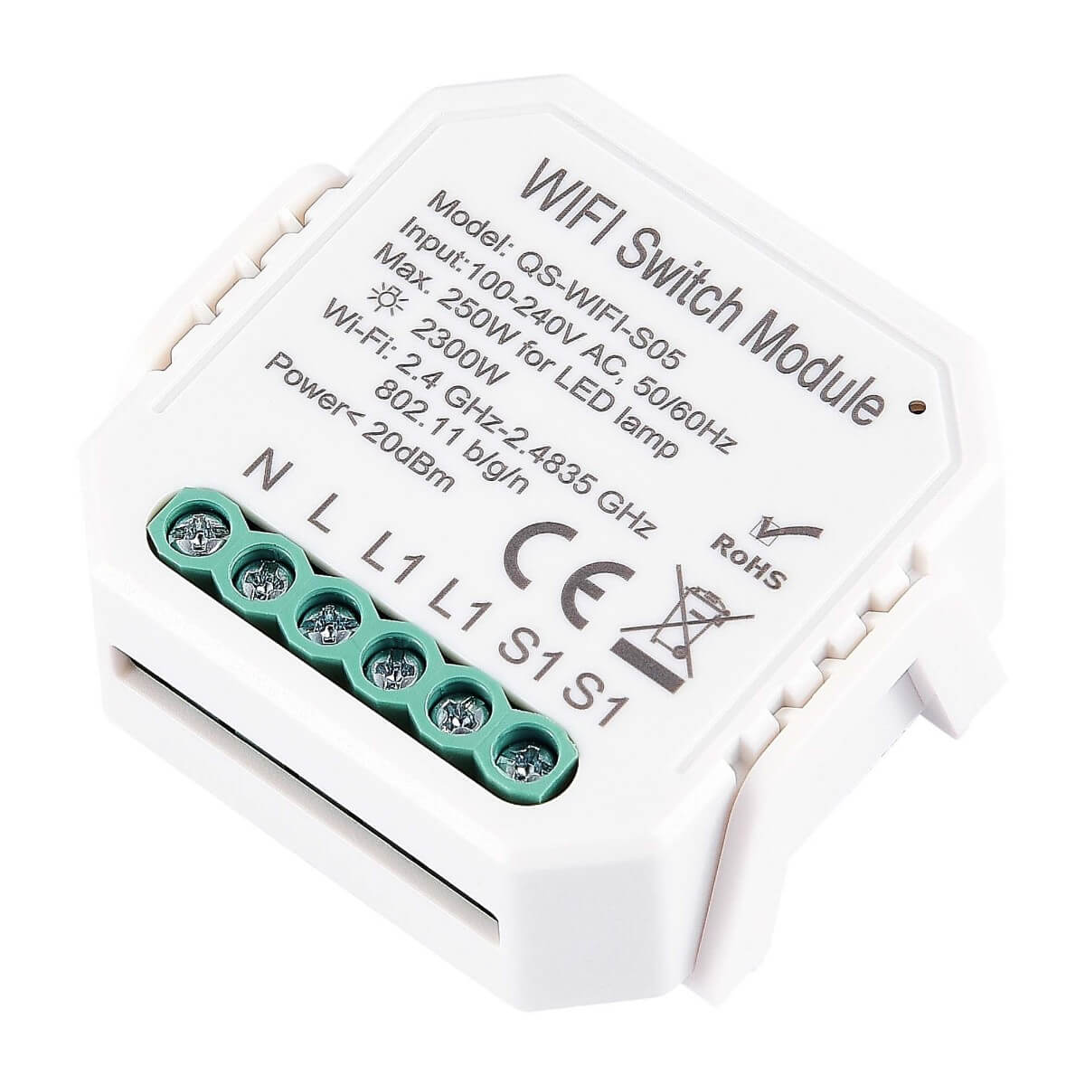 Управление светом  ВамСвет WIFI реле 1 канал 10A ST Luce ST9000 ST9000.500.01C