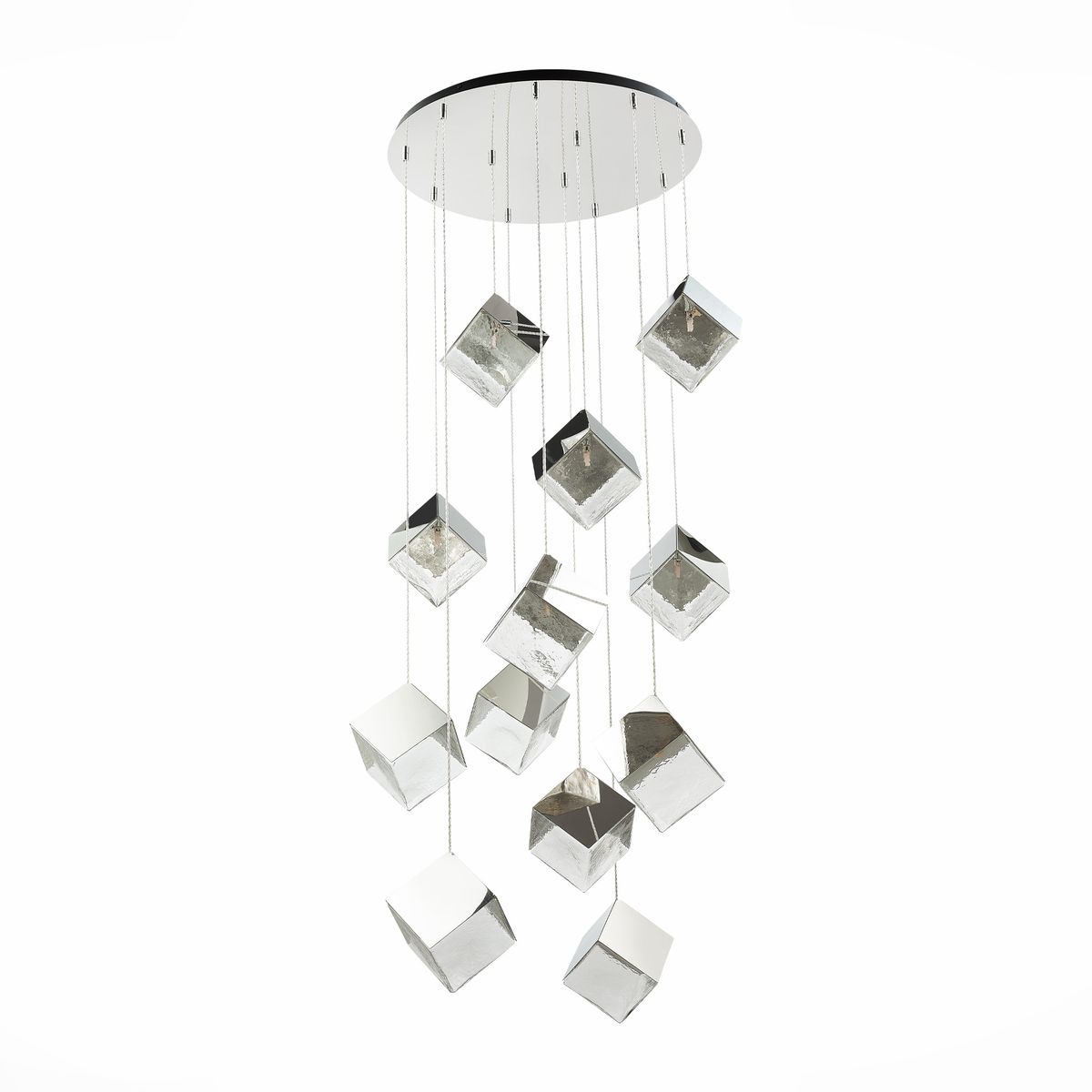 

Подвесная люстра ST Luce Riello SL1182.103.12, Хром, SL1182.103.12 Riello