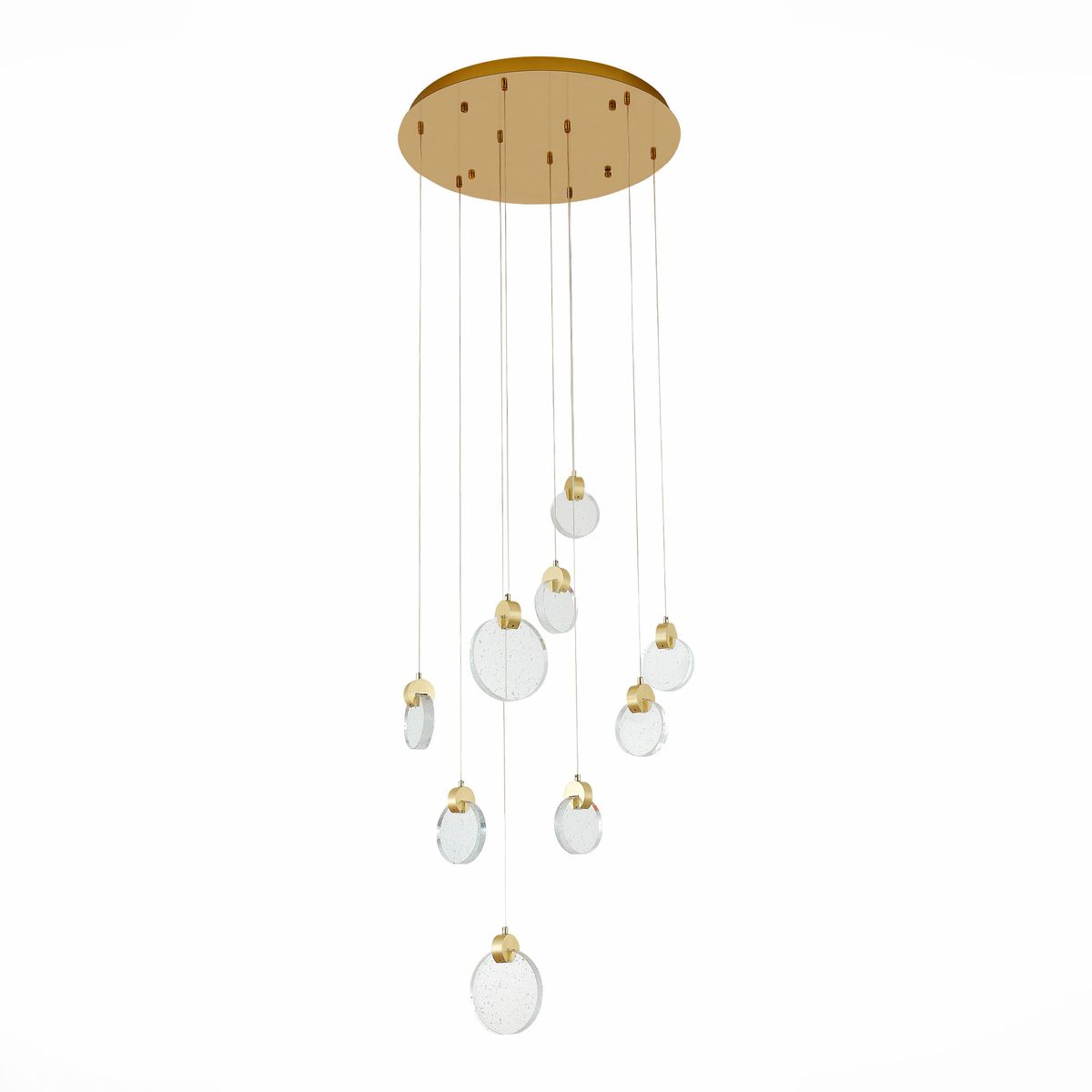 

Подвесная светодиодная люстра ST Luce Montecelio SL6104.203.09, Золотой, SL6104.203.09 Montecelio