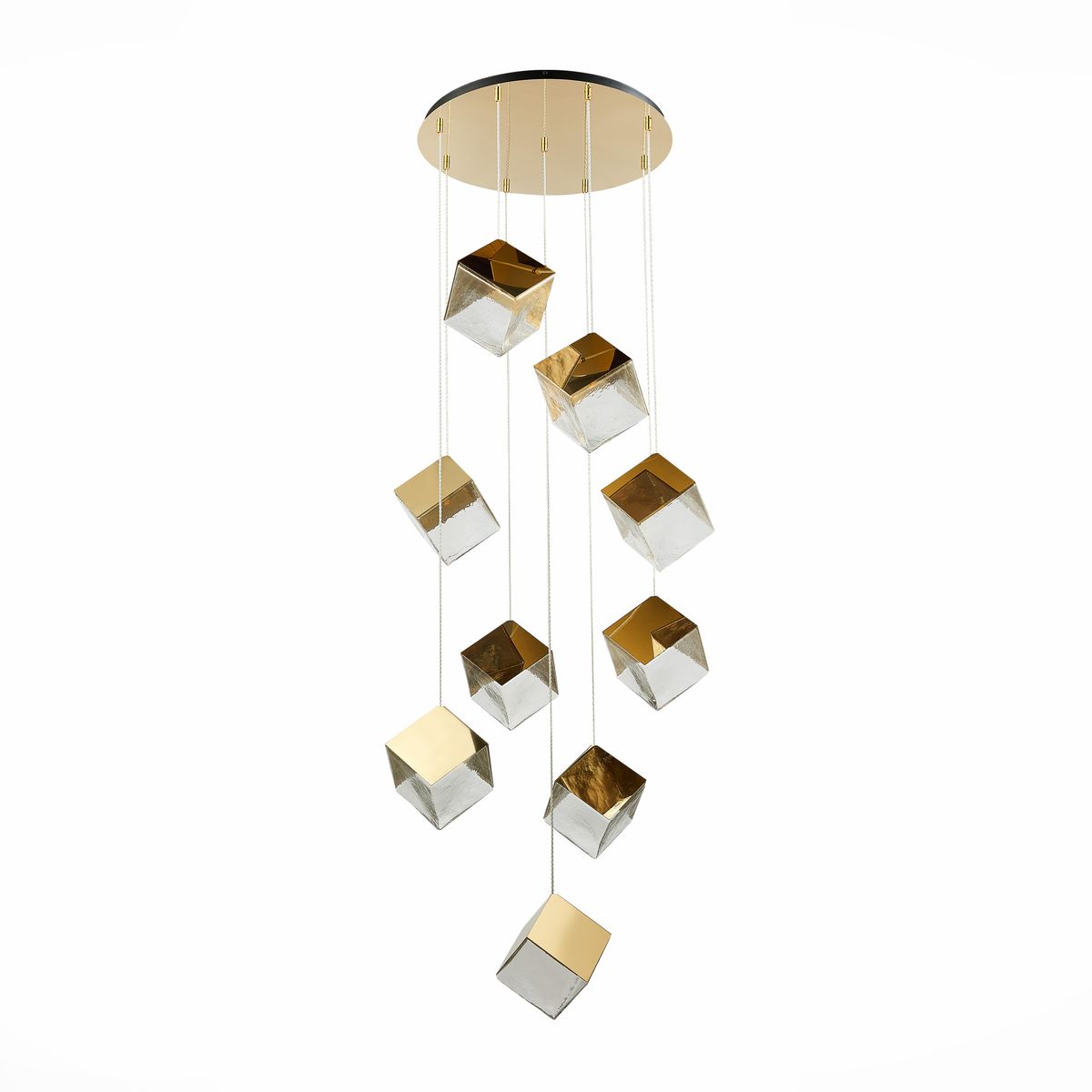 

Подвесная люстра ST Luce Riello SL1182.203.09, Золотой, SL1182.203.09 Riello