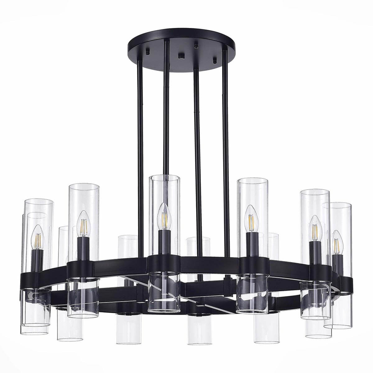 

Подвесная люстра ST Luce American House SL1237.403.12, Черный, SL1237.403.12 American House