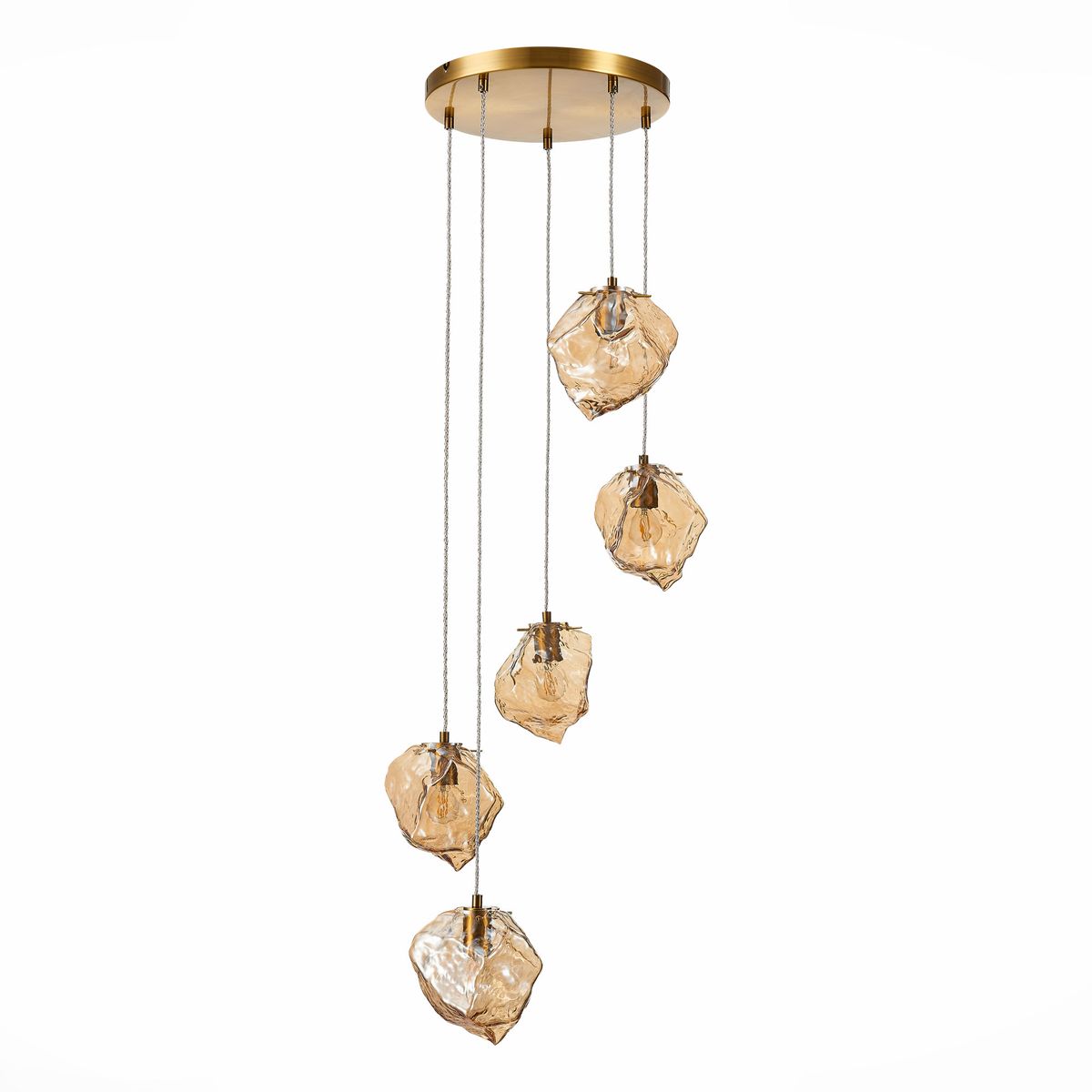 

Подвесная люстра ST Luce Portici SL1175.303.05, Янтарный, SL1175.303.05 Portici