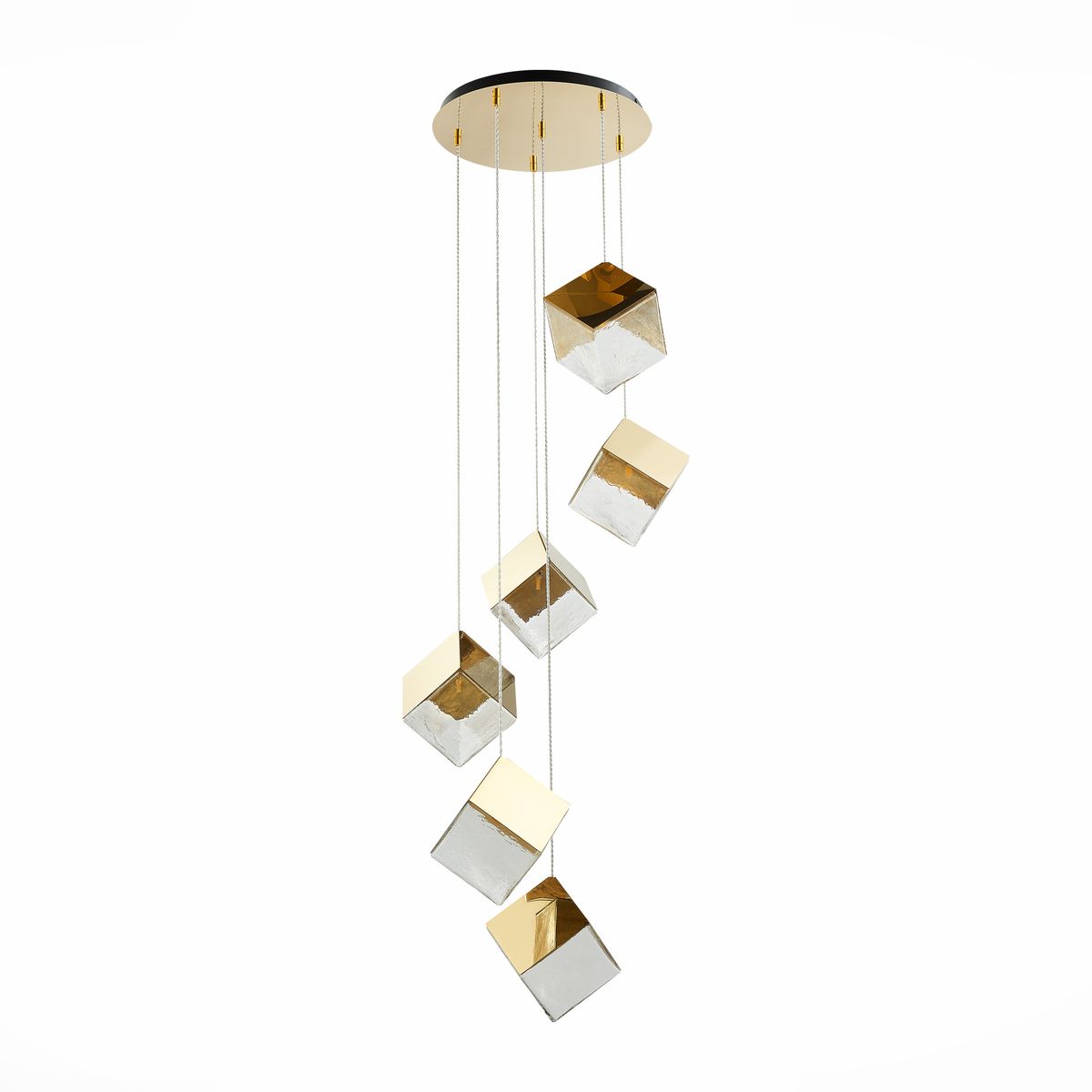 

Подвесная люстра ST Luce Riello SL1182.203.06, Золотой, SL1182.203.06 Riello