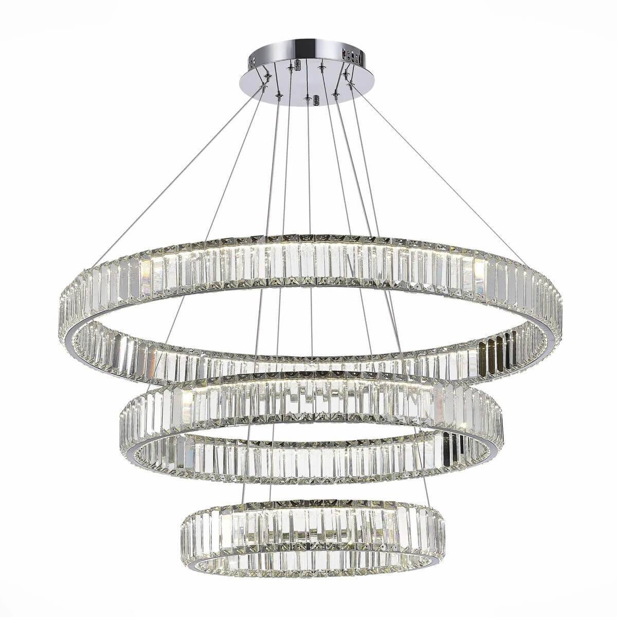

Подвесная светодиодная люстра ST Luce Tivoli SL1622.103.03, Хром, SL1622.103.03 Tivoli