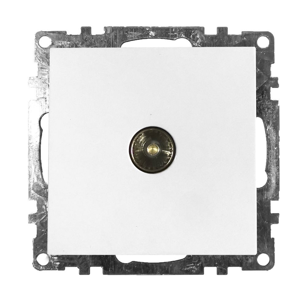

Розетка телевизионная TV Stekker Катрин белый GLS00-7108-01 39306, 39306 Катрин белый