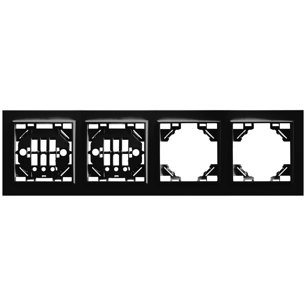 

Рамка 4-постовая Stekker Эрна черный PFR00-9004-03 39485, 39485 Эрна черный