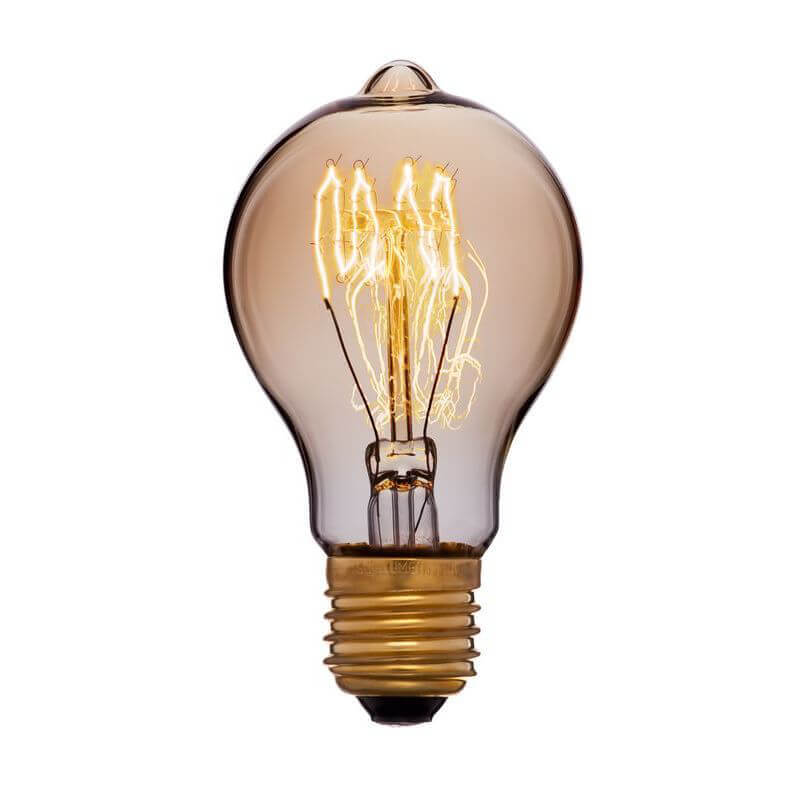 

Лампа накаливания E27 40W золотая 051-866