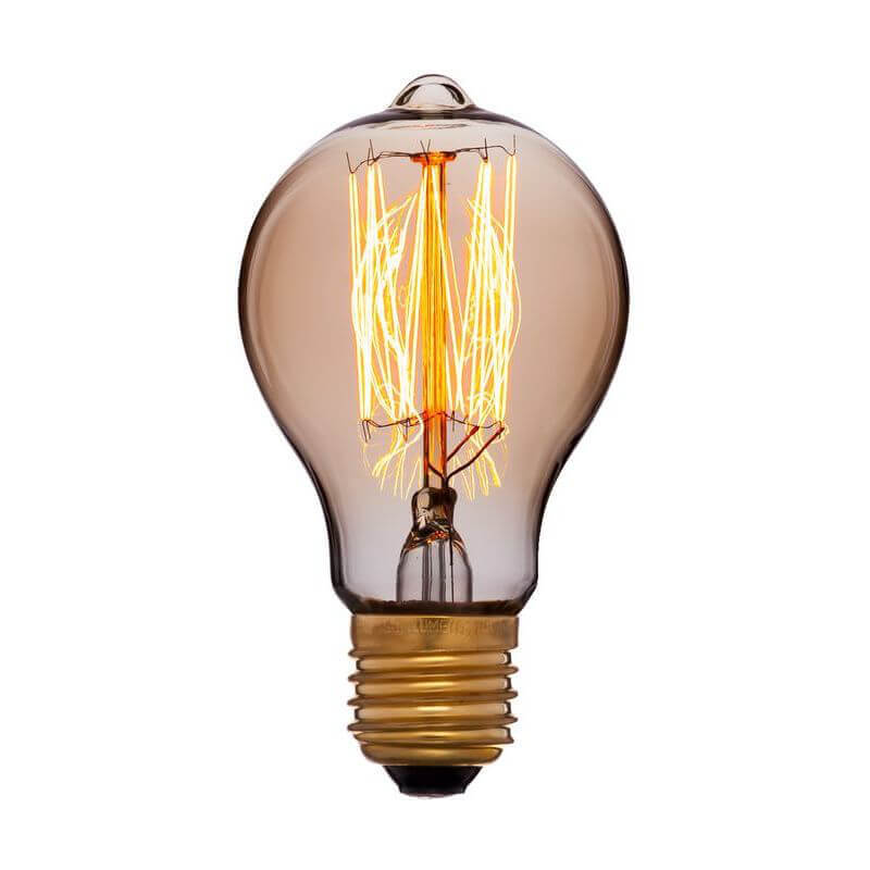

Лампа накаливания E27 40W золотая 051-873