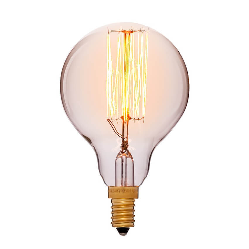 

Лампа накаливания E14 40W золотая 053-624