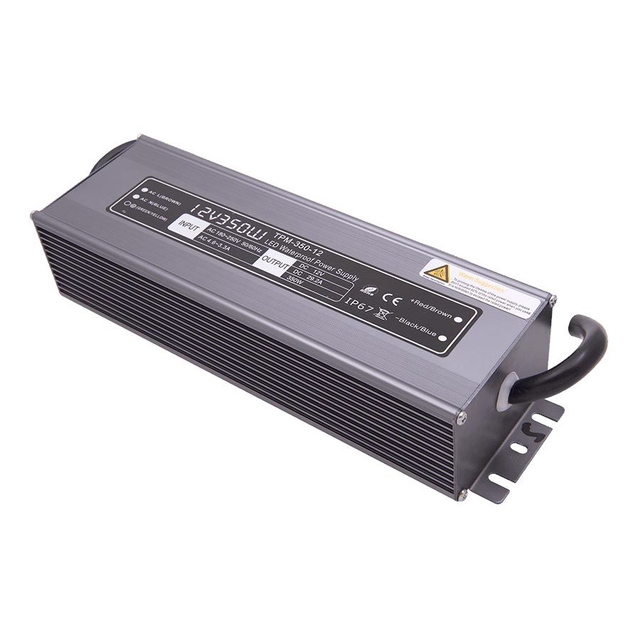 

Блок питания SWG 12V 350W IP67 29,2A MTPW-350-12 001871, Черный, 001871 MTPW