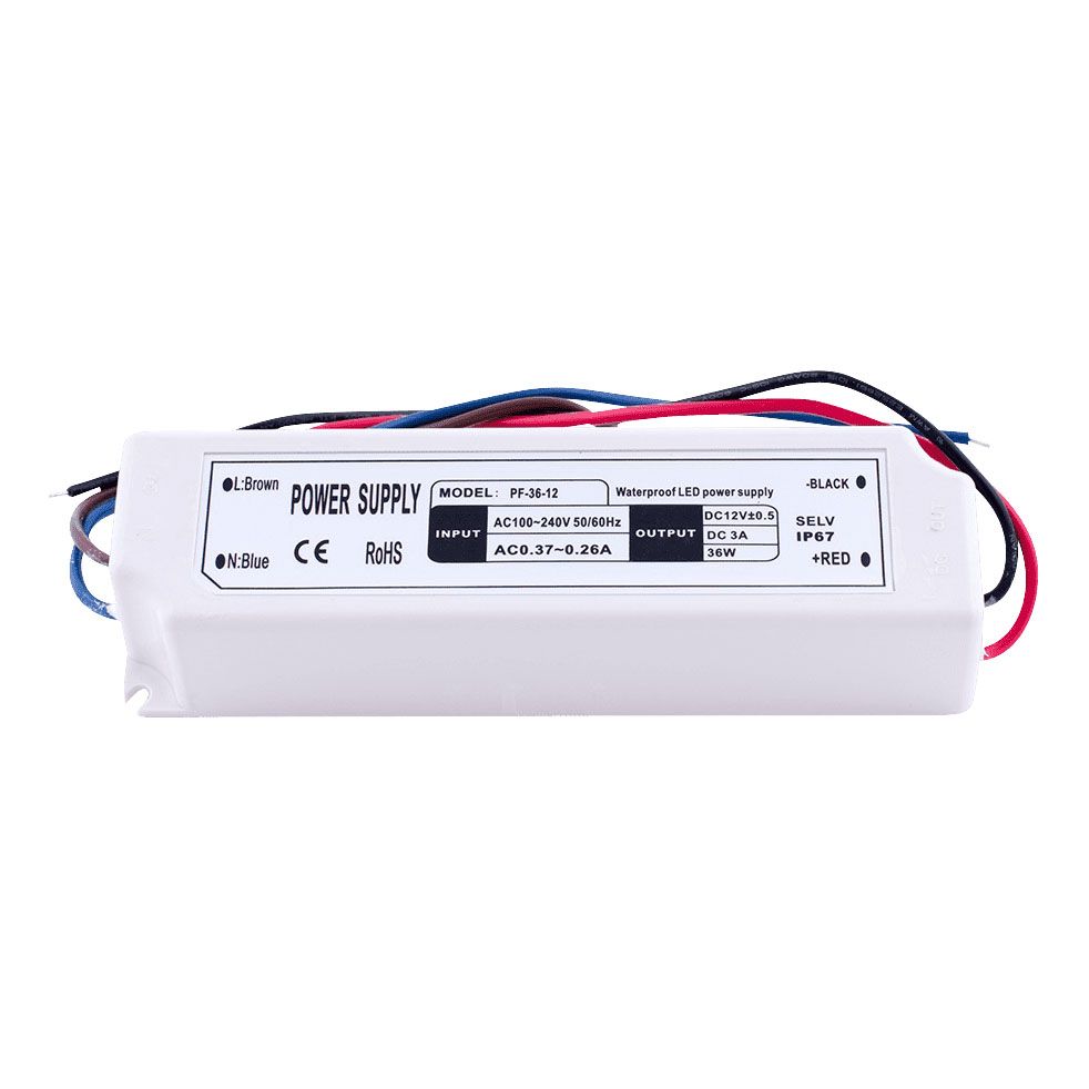 

Блок питания SWG 12V 35W IP67 3A LV-35-12 000099, Белый, 000099 LV
