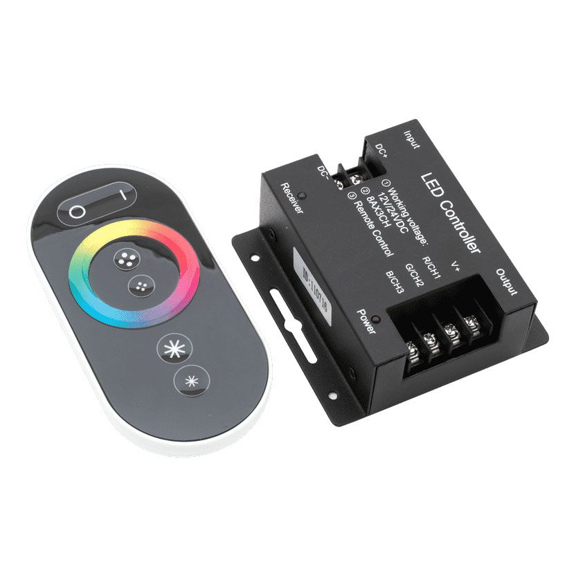 

Контроллер для светодиодной ленты SWG RF-RGB-S-24A 000936, Черный, 000936 RF RGB