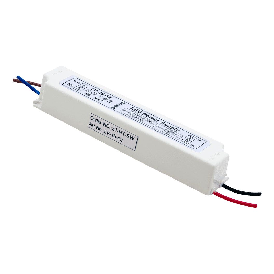 

Блок питания SWG 12V 15W IP67 1,25A LV-15-12 000230, Белый, 000230 LV