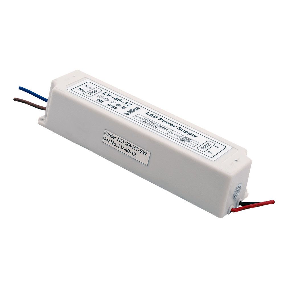 

Блок питания SWG 12V 40W IP67 3A LV-40-12 000274, Белый, 000274 LV