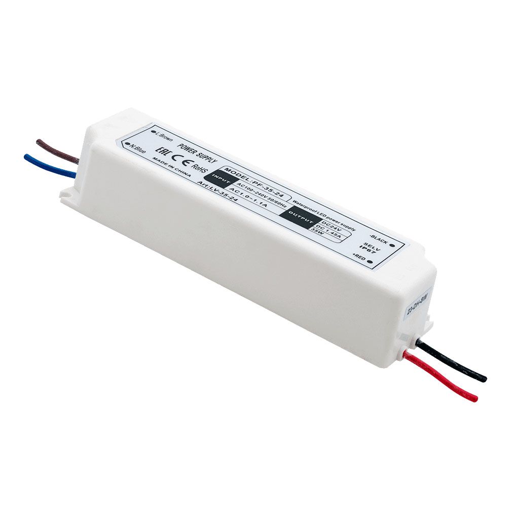 

Блок питания SWG 24V 35W IP67 1,5A LV-35-24 000356, Белый, 000356 LV