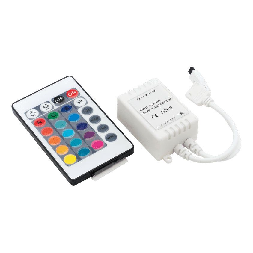 

Контроллер RGB для светодиодной ленты SWG IR-RGB-24-6A 000932, Белый, 000932 IR