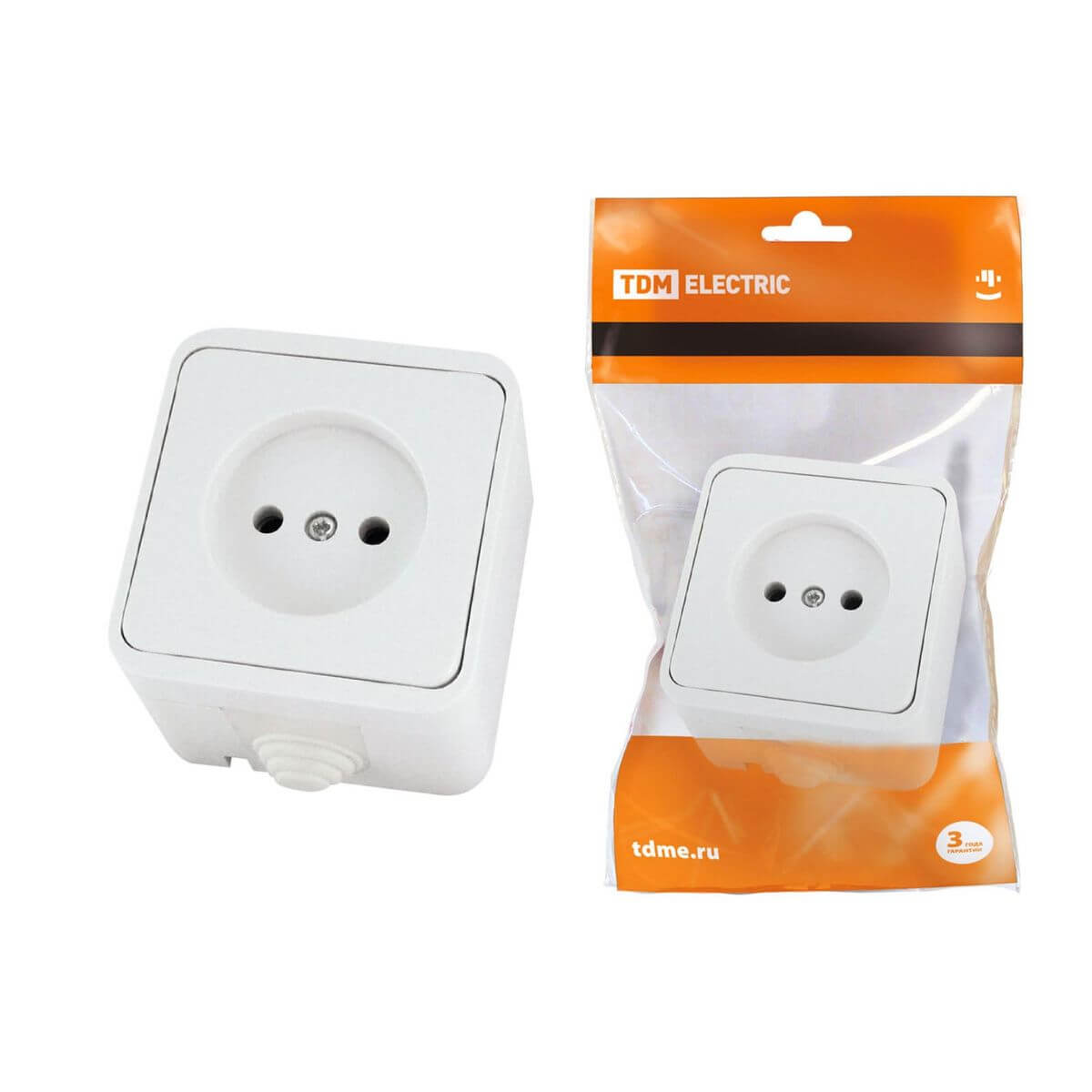 

Розетка 2P TDM Electric Орель белая SQ1802-0004, Белый, SQ1802-0004 Орель