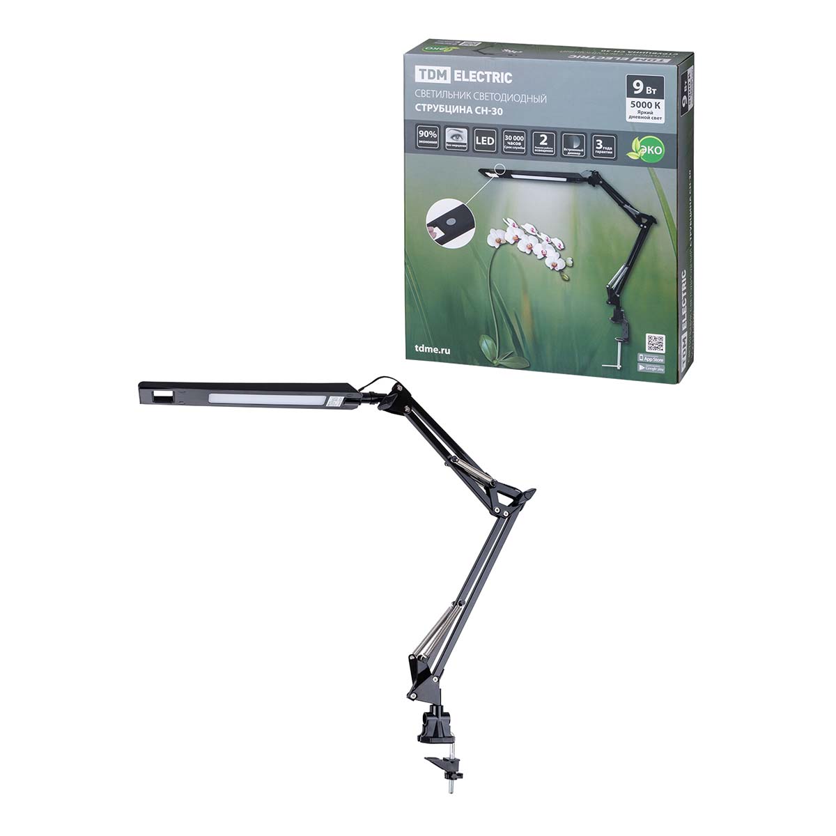 

Настольная лампа TDM Electric СН-90 SQ0337-0160, Черный, SQ0337-0160 СН