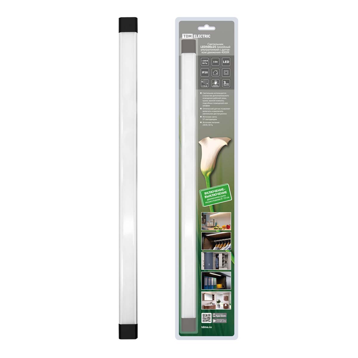 

Настенный светодиодный светильник TDM Electric SQ0329-3610, Белый, SQ0329-3610 LED линейные