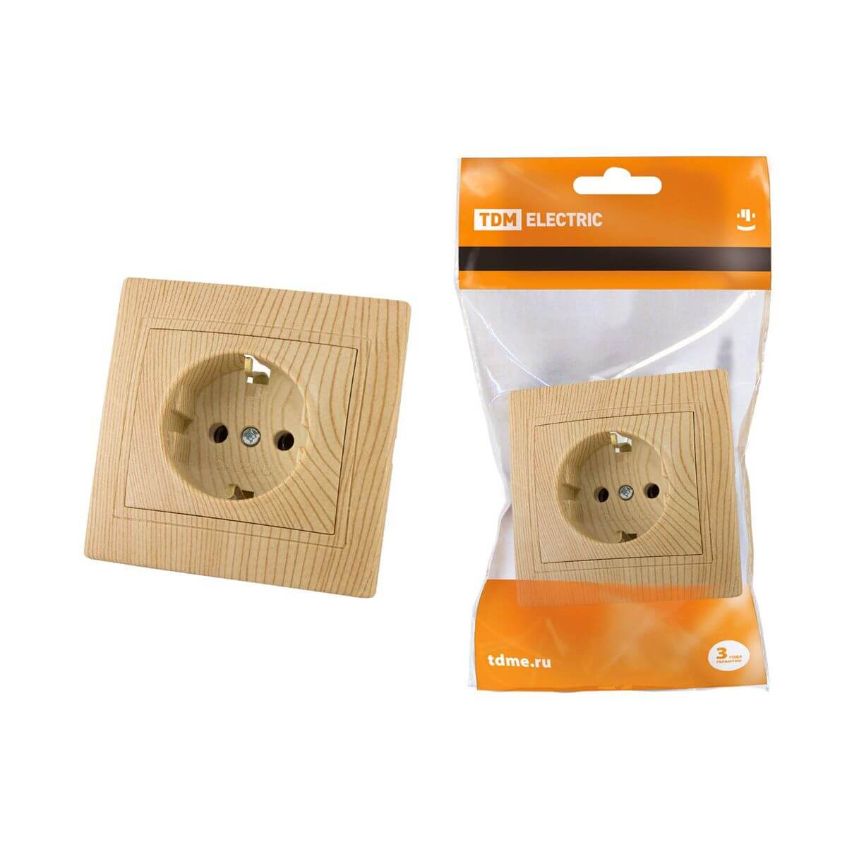 

Розетка 2P+PE TDM Electric Таймыр сосна SQ1814-0212, Дерево, SQ1814-0212 Таймыр