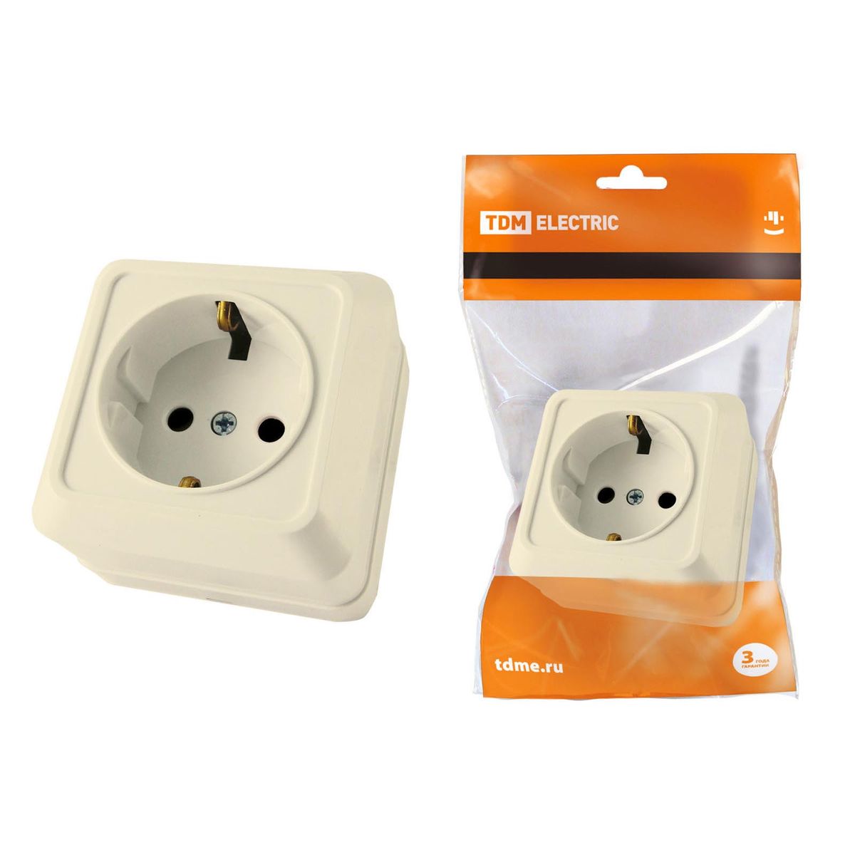 

Розетка 2P+PE TDM Electric Ладога слоновая кость SQ1801-0016, SQ1801-0016 Ладога