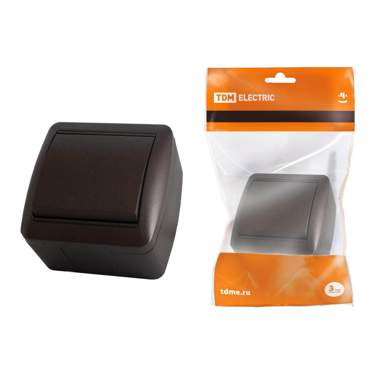 

Выключатель одноклавишный TDM Electric Селигер 10А 250V шоколад SQ1818-0201, Коричневый, SQ1818-0201 Селигер