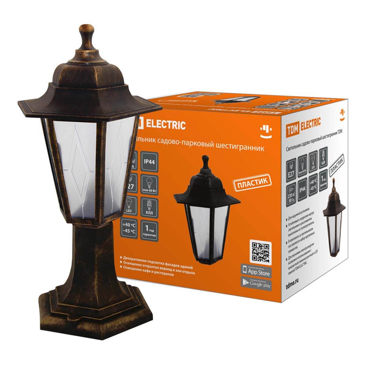 

Уличный светильник TDM Electric НТУ 06-60-001 SQ0330-0772, Бронза, SQ0330-0772