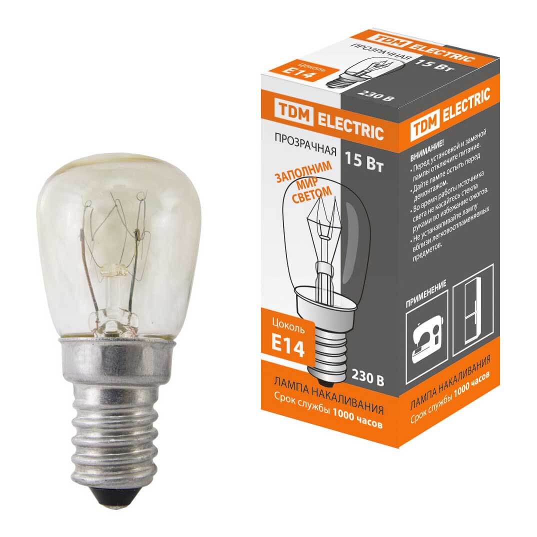 

Лампа накаливания TDM Electric Е14 15W прозрачная SQ0332-0140, Прозрачный, SQ0332-0140 РН