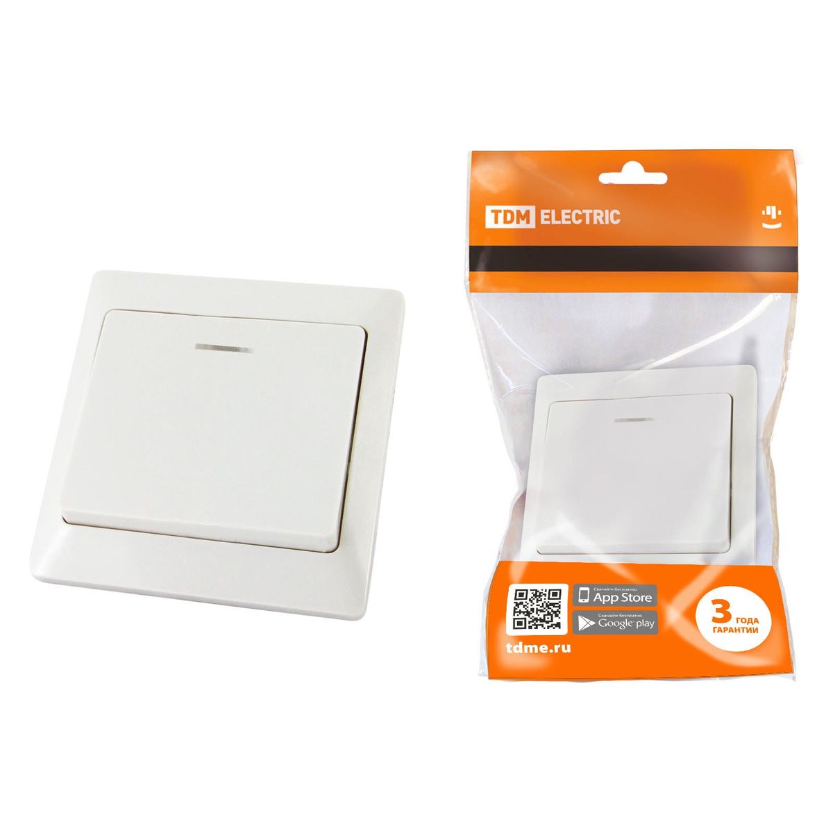 

Выключатель одноклавишный TDM Electric Ильмень 10А 250V с подсветкой белый SQ1823-0003, SQ1823-0003 Ильмень