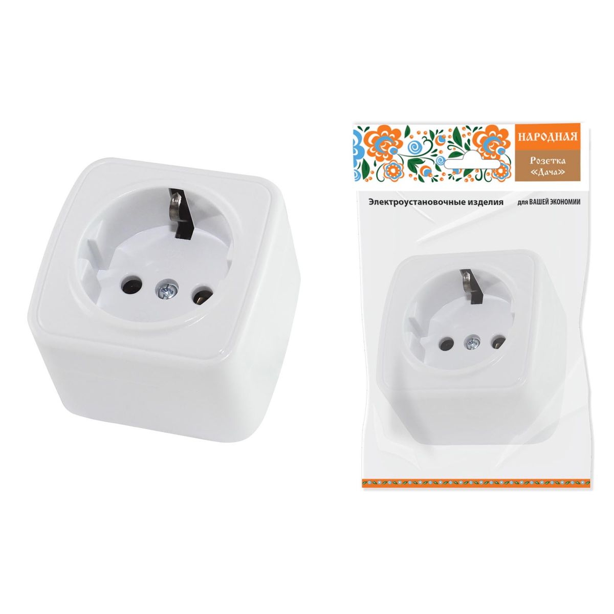 

Розетка 2P+PE TDM Electric Дача белая SQ1824-0008, Белый, SQ1824-0008 Дача