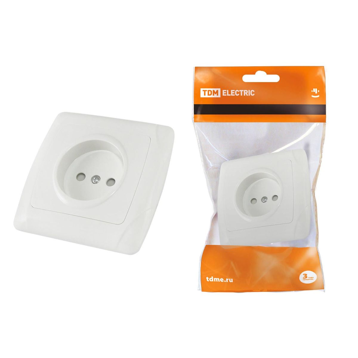 

Розетка 2P TDM Electric Онега со шторками белая SQ1805-0010, Белый, SQ1805-0010 Онега