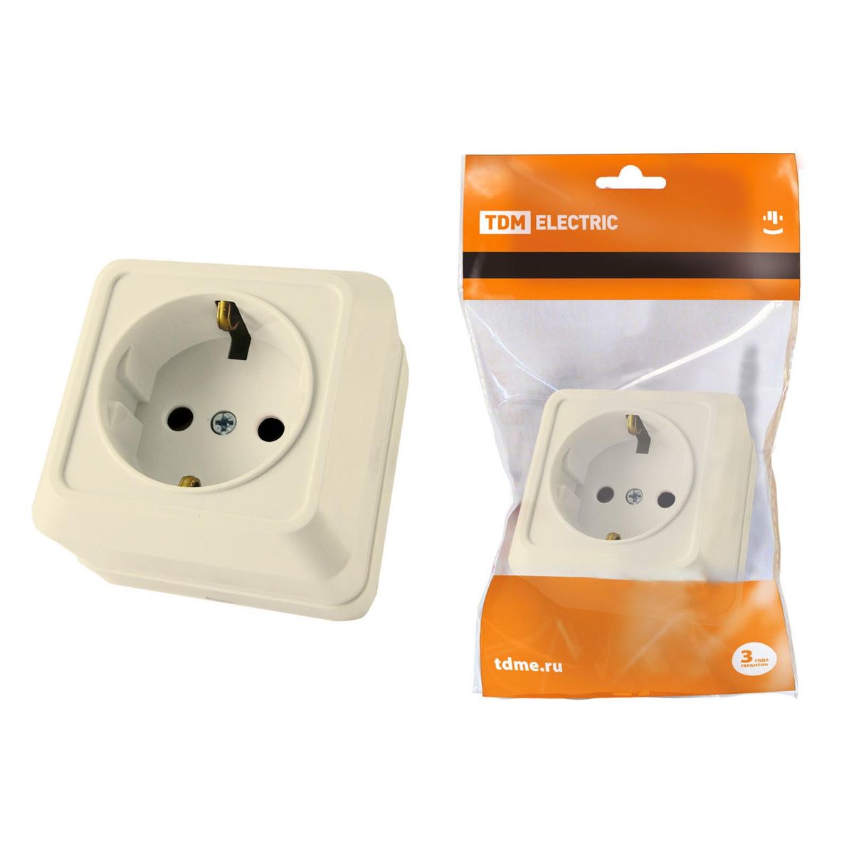 

Розетка 2P+PE TDM Electric Ладога слоновая кость SQ1801-0211, SQ1801-0211 Ладога