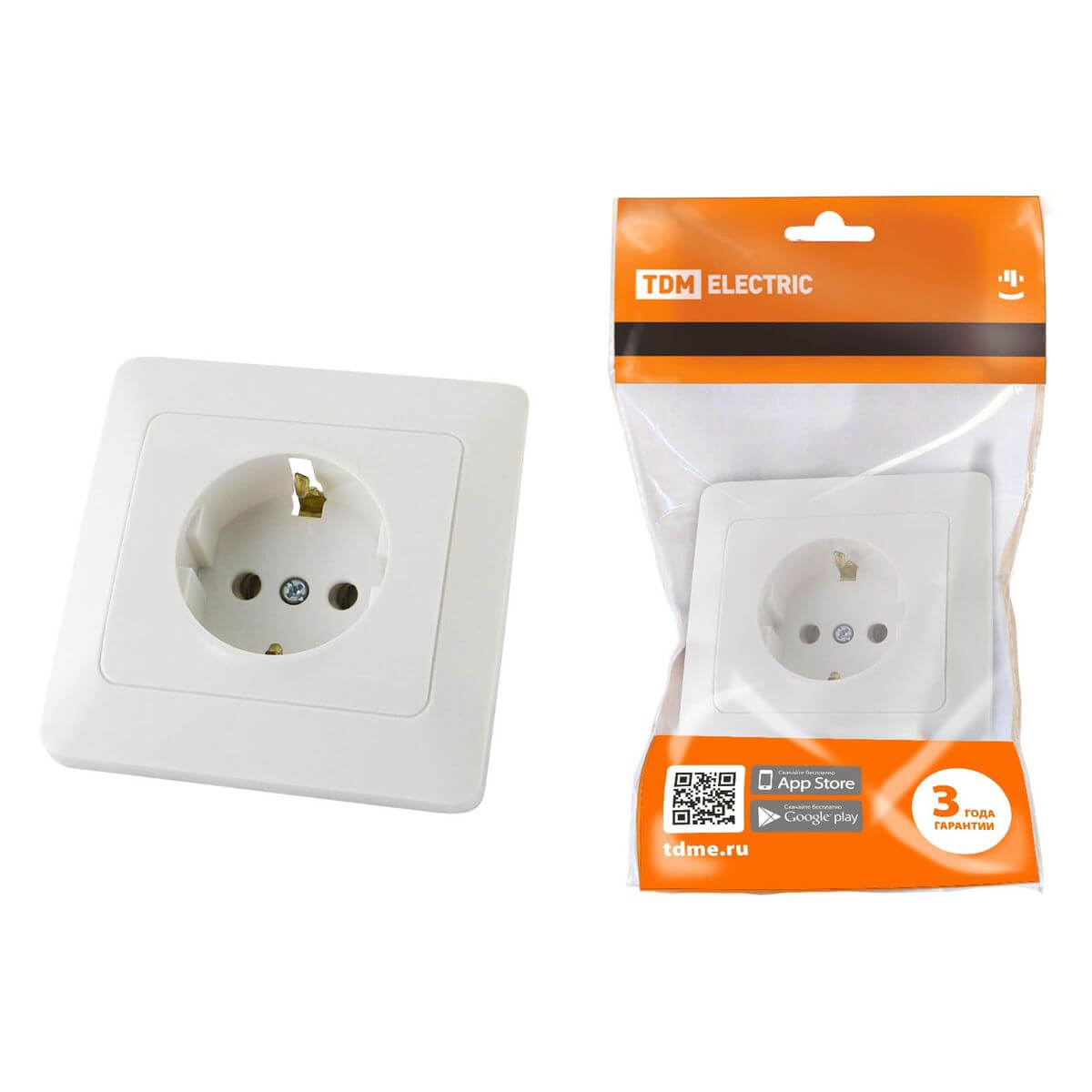 

Розетка 2P+PE TDM Electric Ильмень белая SQ1823-0010, Белый, SQ1823-0010 Ильмень