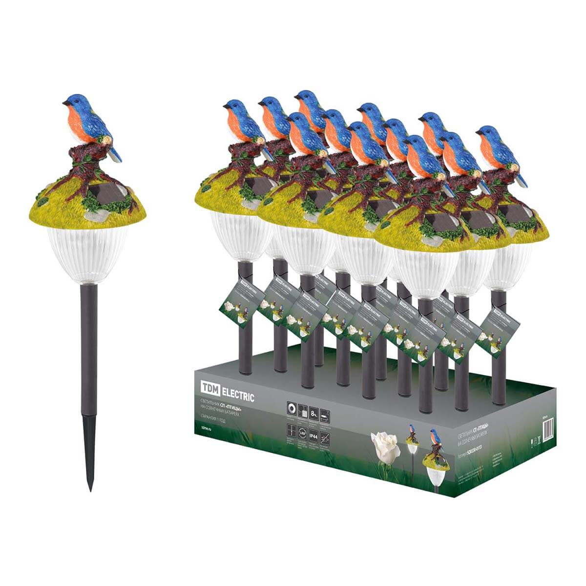 

Светильник на солнечных батареях TDM Electric СП Птицы SQ0330-0113, Разноцветный, SQ0330-0113