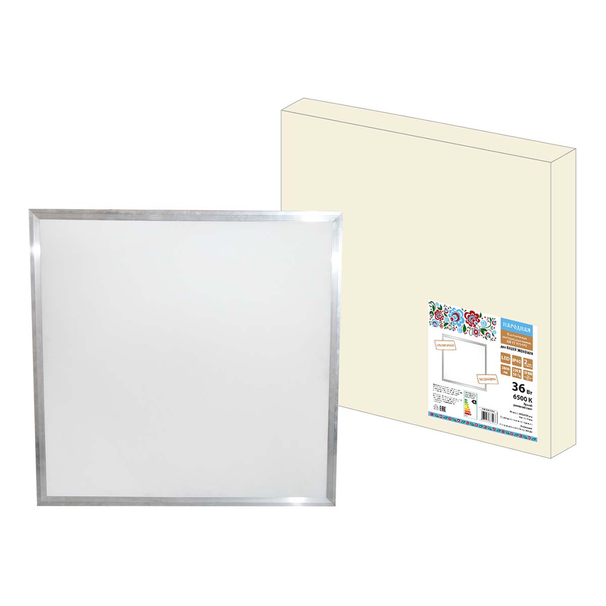 

Светодиодная панель TDM Electric Народная ЛП 02 SQ0329-0262, Хром, SQ0329-0262 ЛП02