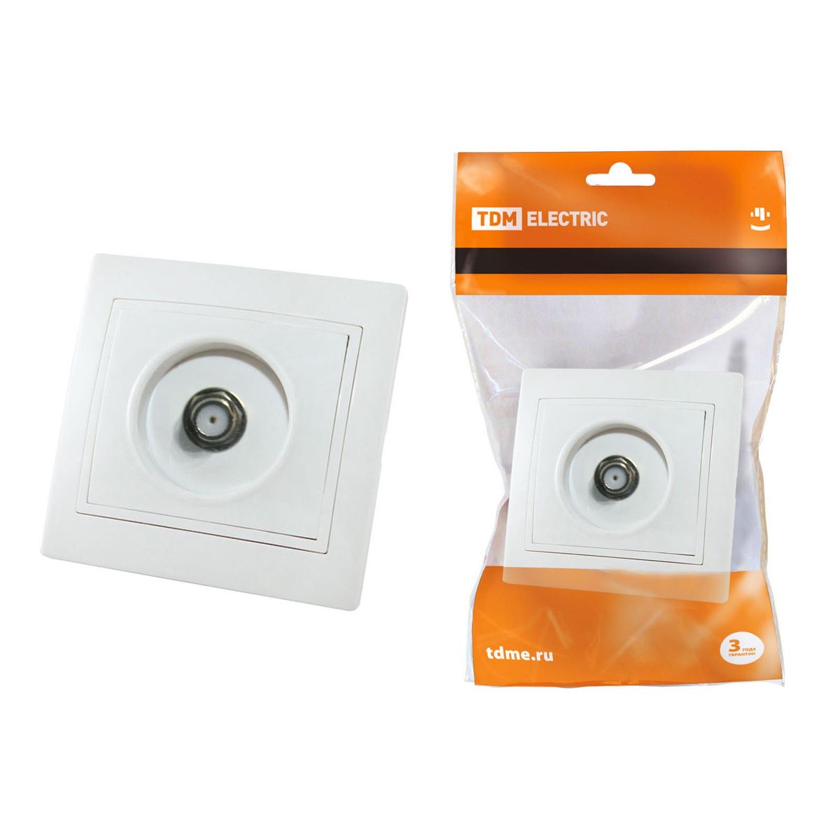 

Розетка TV TDM Electric Таймыр белая SQ1814-0032, Белый, SQ1814-0032 Таймыр
