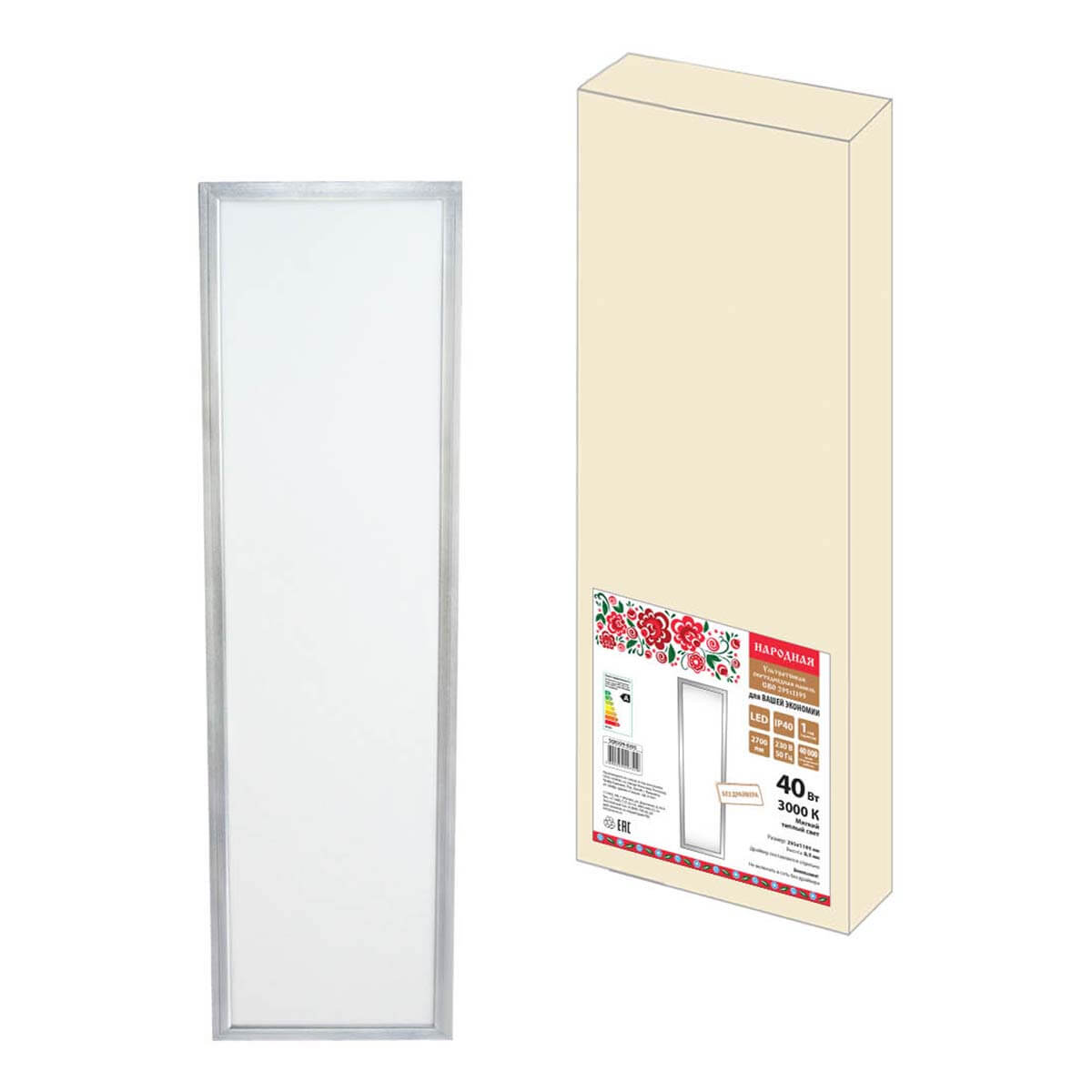 

Светодиодная панель TDM Electric Народная СВО SQ0329-0205, Хром, SQ0329-0205 СВО