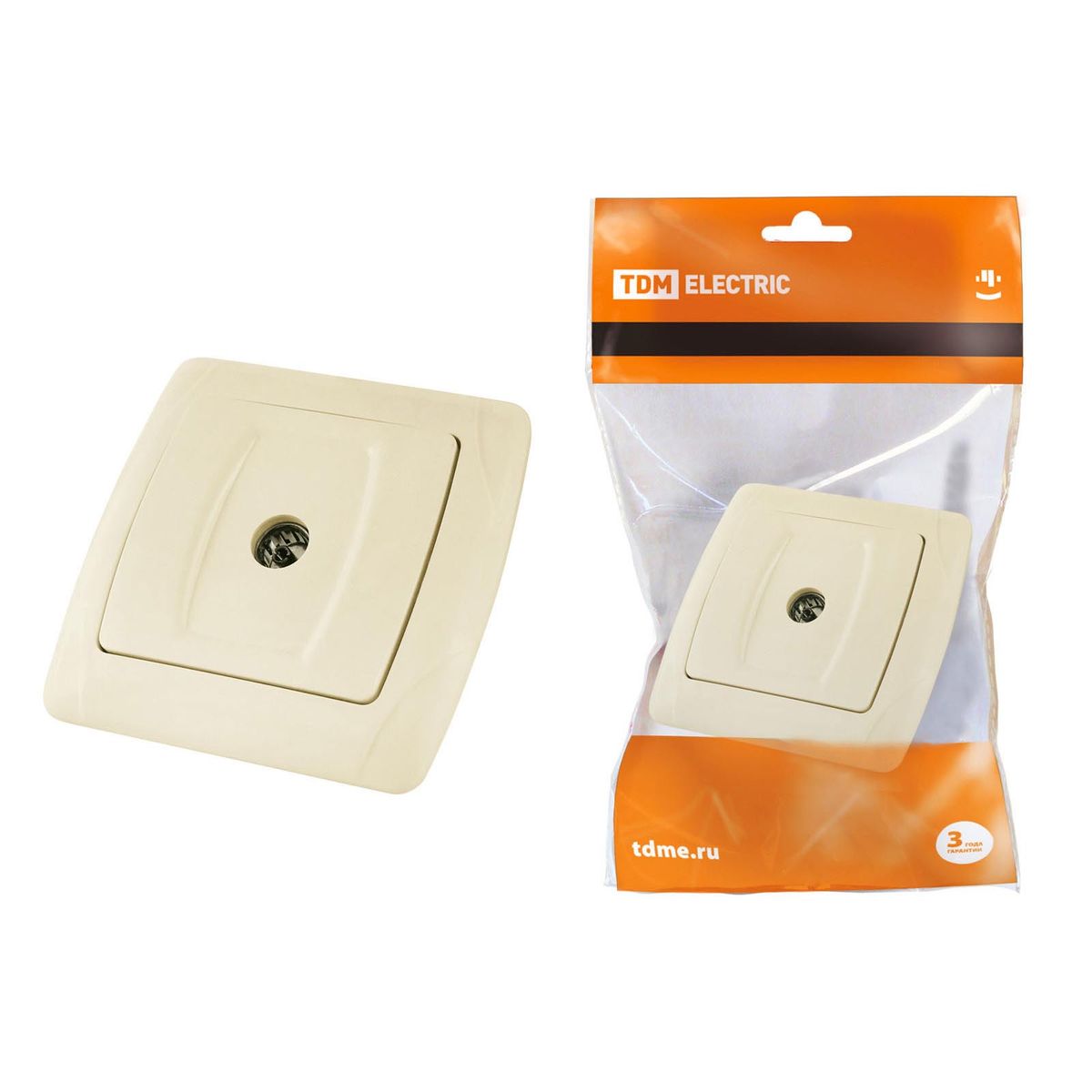 

Розетка TV TDM Electric Онега слоновая кость SQ1805-0052, SQ1805-0052 Онега