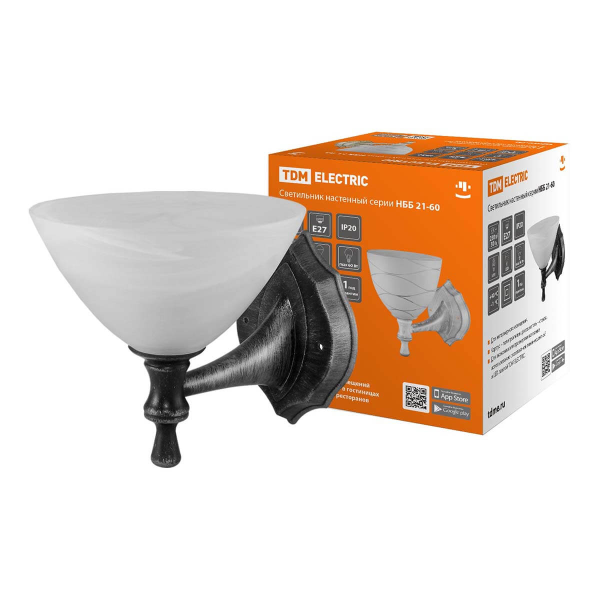 

Бра TDM Electric НББ 21-60-1731 SQ0370-0208, Белый, SQ0370-0208 НББ 21