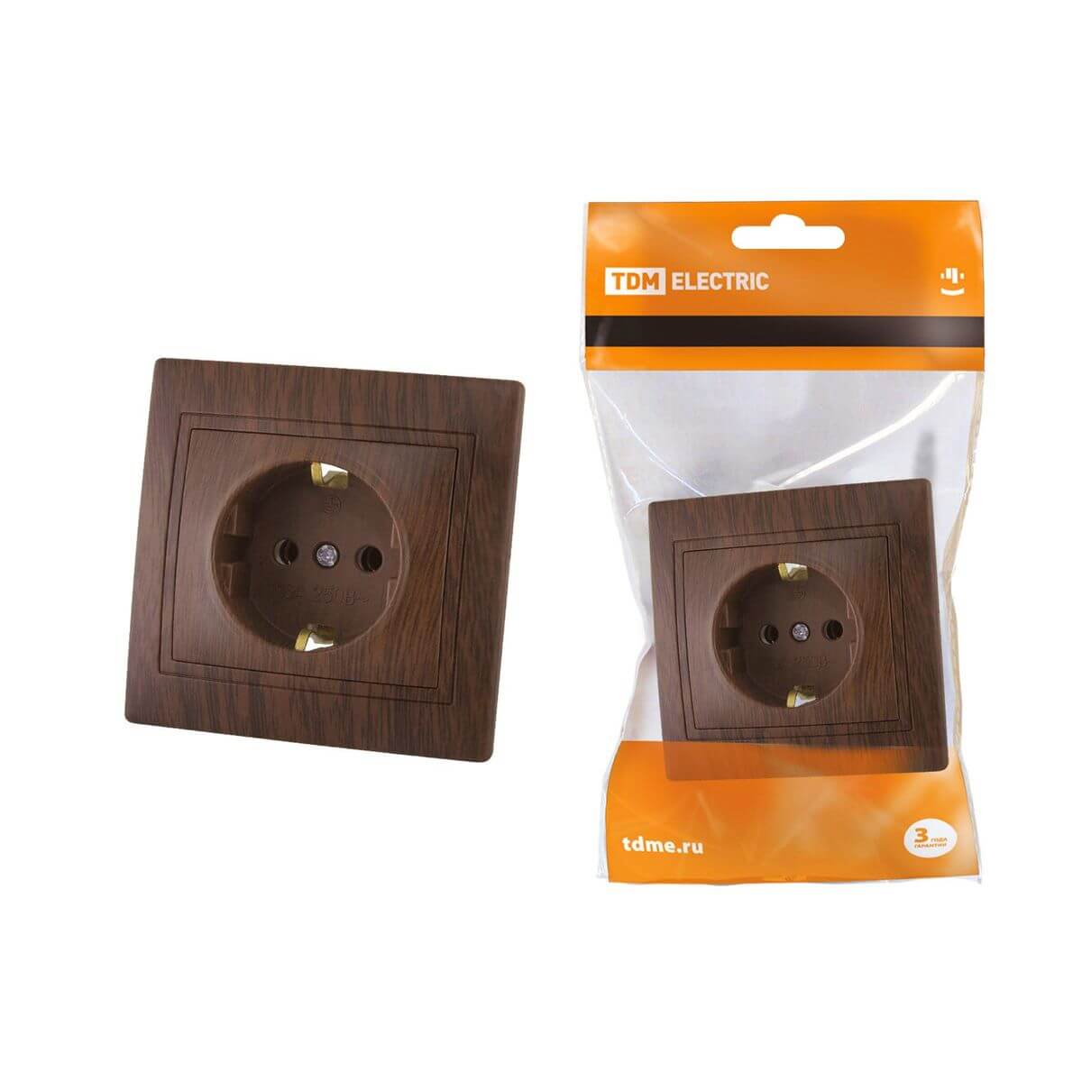 

Розетка 2P+PE TDM Electric Таймыр бук SQ1814-0312, Дерево, SQ1814-0312 Таймыр