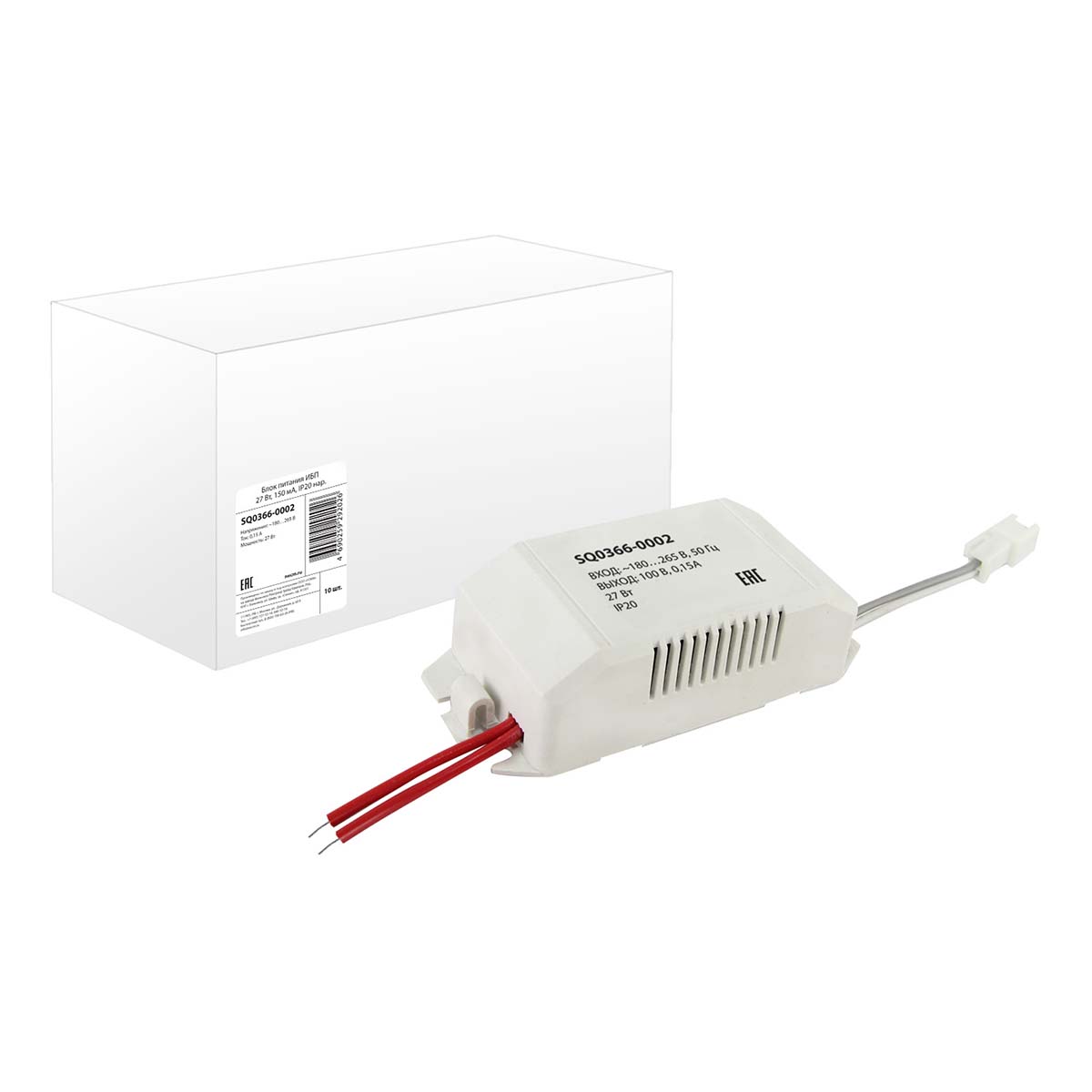 

Блок питания TDM Electric 100V 27W IP20 0,15A SQ0366-0002, Белый, SQ0366-0002 ИБП